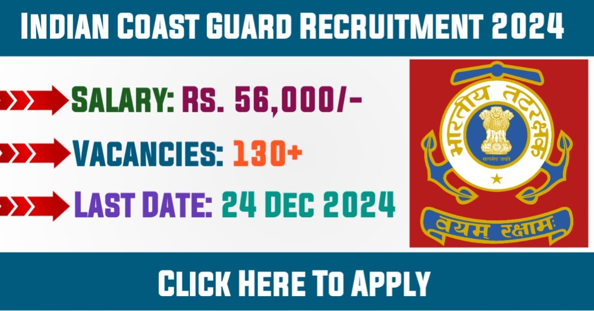 Indian Coast Guard Assistant Commandant Recruitment 2024